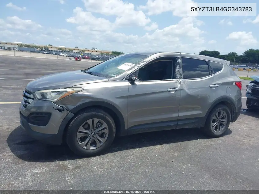 2016 Hyundai Santa Fe Sport 2.4L VIN: 5XYZT3LB4GG343783 Lot: 45607428