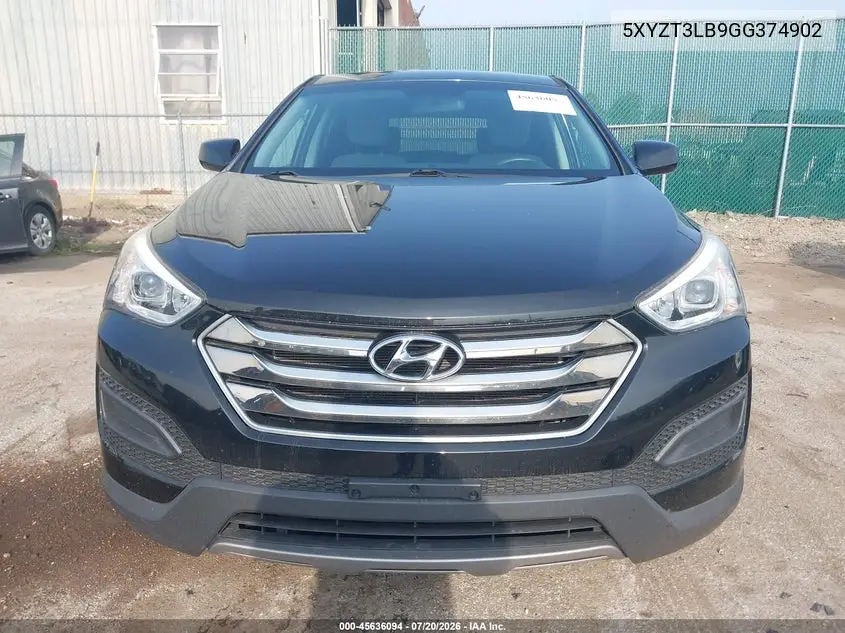 2016 Hyundai Santa Fe Sport 2.4L VIN: 5XYZT3LB9GG374902 Lot: 45636094