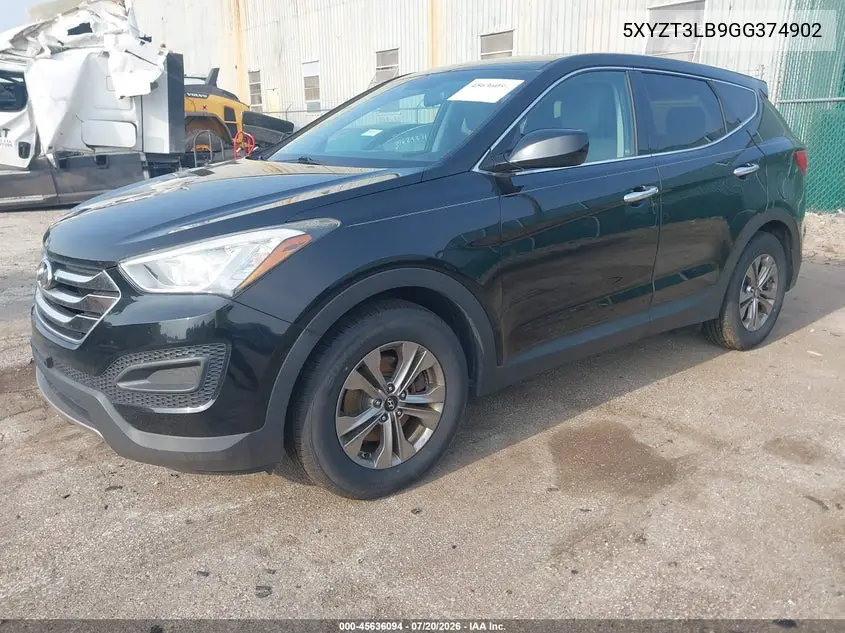 2016 Hyundai Santa Fe Sport 2.4L VIN: 5XYZT3LB9GG374902 Lot: 45636094