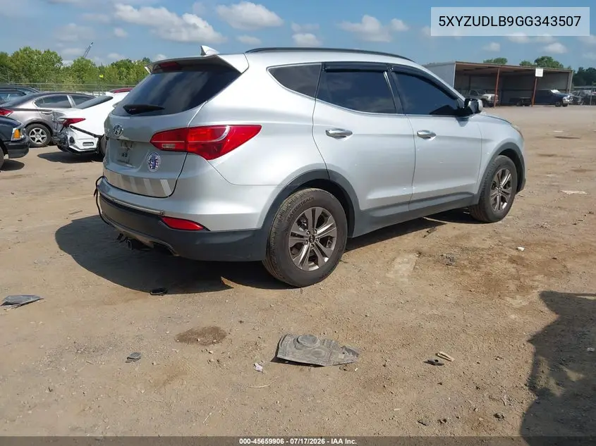 2016 Hyundai Santa Fe Sport 2.4L VIN: 5XYZUDLB9GG343507 Lot: 45659906