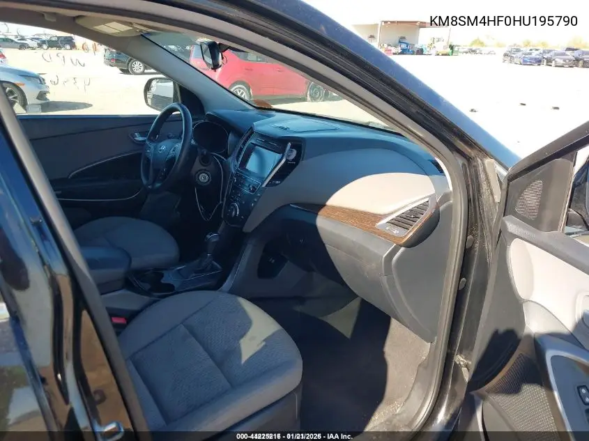 KM8SM4HF0HU195790 2017 Hyundai Santa Fe Se