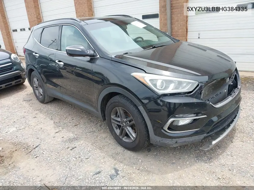 2017 Hyundai Santa Fe Sport 2.4L VIN: 5XYZU3LB8HG384335 Lot: 45436891