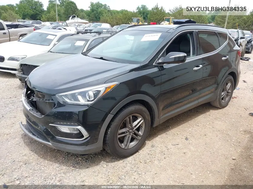 2017 Hyundai Santa Fe Sport 2.4L VIN: 5XYZU3LB8HG384335 Lot: 45436891
