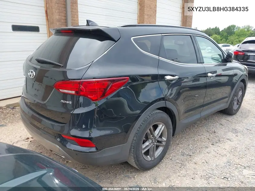 2017 Hyundai Santa Fe Sport 2.4L VIN: 5XYZU3LB8HG384335 Lot: 45436891