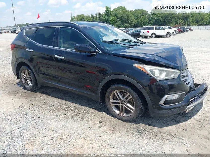 2017 Hyundai Santa Fe Sport 2.4L VIN: 5NMZU3LB8HH006750 Lot: 45568578