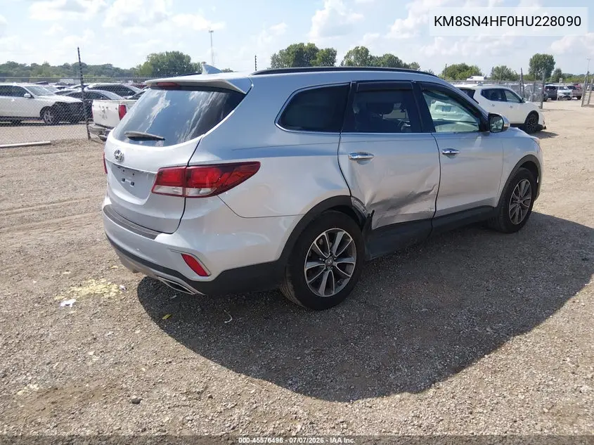 2017 Hyundai Santa Fe Se VIN: KM8SN4HF0HU228090 Lot: 45576496