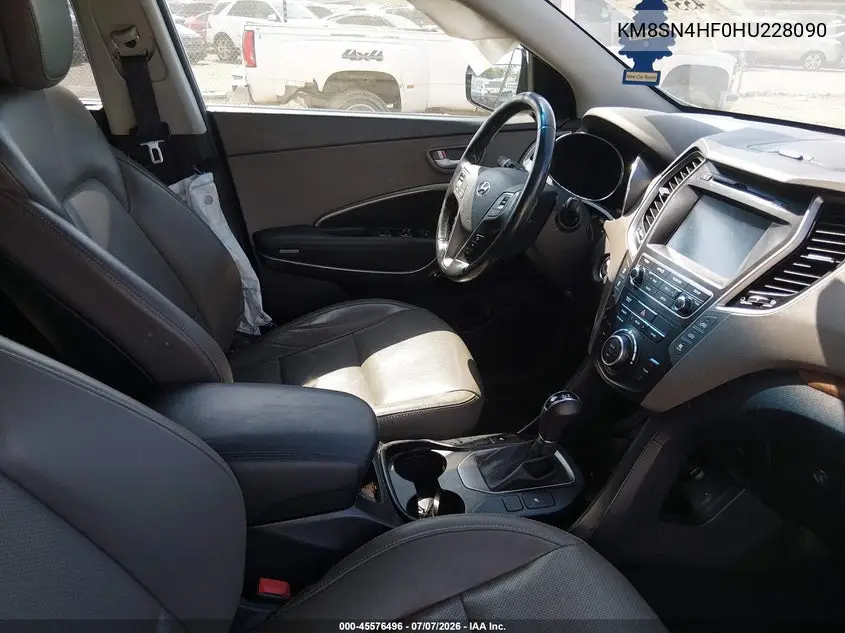 2017 Hyundai Santa Fe Se VIN: KM8SN4HF0HU228090 Lot: 45576496