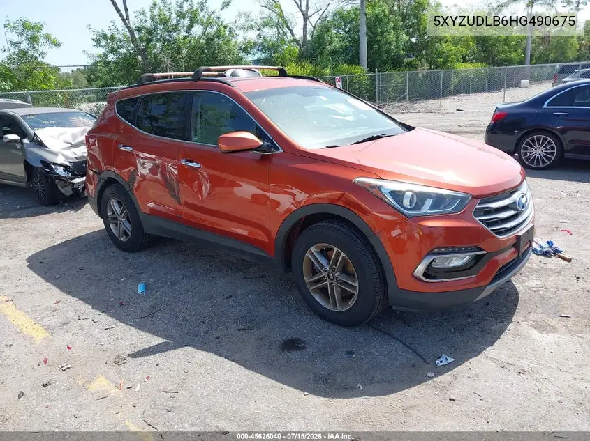 2017 Hyundai Santa Fe Sport 2.4L VIN: 5XYZUDLB6HG490675 Lot: 45626040