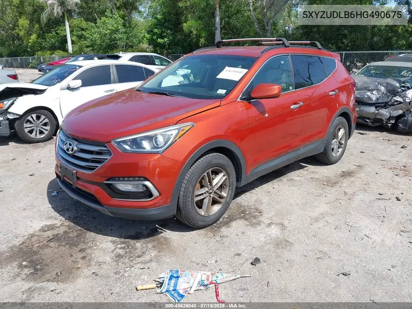 2017 Hyundai Santa Fe Sport 2.4L VIN: 5XYZUDLB6HG490675 Lot: 45626040