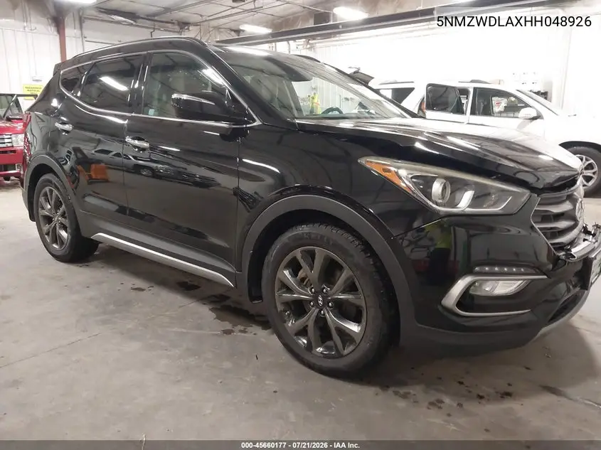 2017 Hyundai Santa Fe Sport 2.0T Ultimate VIN: 5NMZWDLAXHH048926 Lot: 45660177