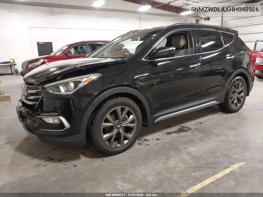 2017 Hyundai Santa Fe Sport 2.0T Ultimate VIN: 5NMZWDLAXHH048926 Lot: 45660177