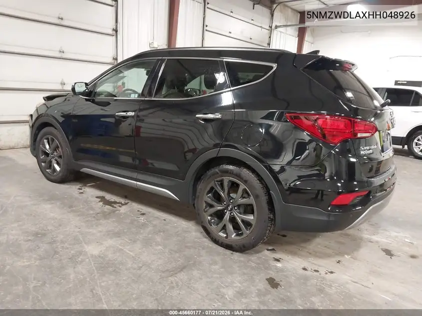 2017 Hyundai Santa Fe Sport 2.0T Ultimate VIN: 5NMZWDLAXHH048926 Lot: 45660177