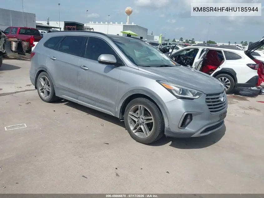 2017 Hyundai Santa Fe Limited Ultimate VIN: KM8SR4HF4HU185944 Lot: 45666878