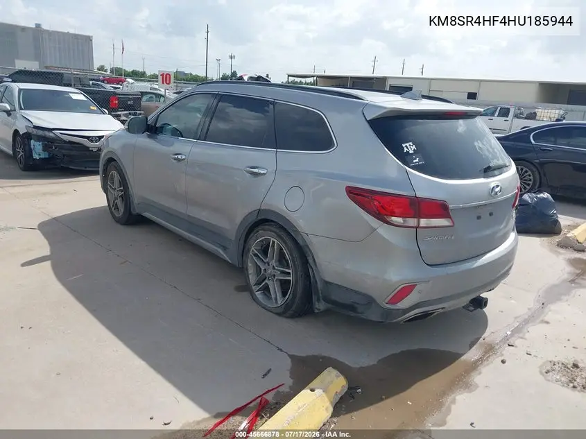 2017 Hyundai Santa Fe Limited Ultimate VIN: KM8SR4HF4HU185944 Lot: 45666878