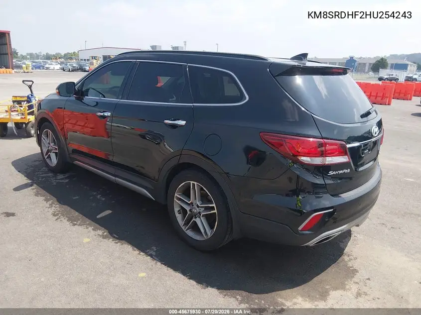 2017 Hyundai Santa Fe Limited Ultimate VIN: KM8SRDHF2HU254243 Lot: 45675930