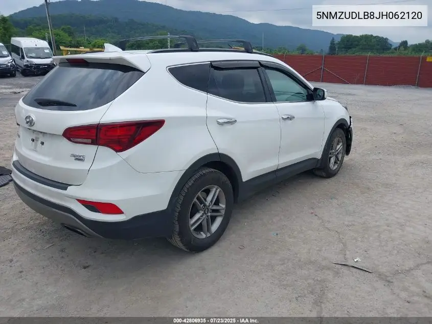 5NMZUDLB8JH062120 2018 Hyundai Santa Fe Sport 2.4L