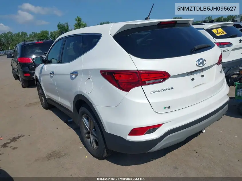 2018 Hyundai Santa Fe Sport 2.4L VIN: 5NMZTDLB5JH095627 Lot: 45551068