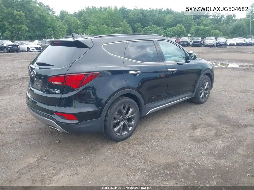 2018 Hyundai Santa Fe Sport 2.0T Ultimate VIN: 5XYZWDLAXJG504682 Lot: 45594106