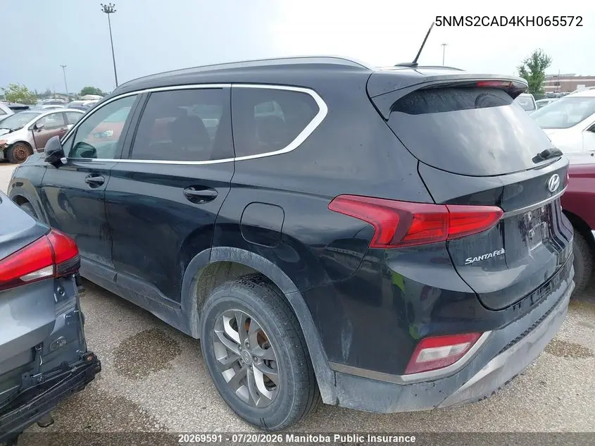 2019 Hyundai Santa Fe Essential VIN: 5NMS2CAD4KH065572 Lot: 20269591