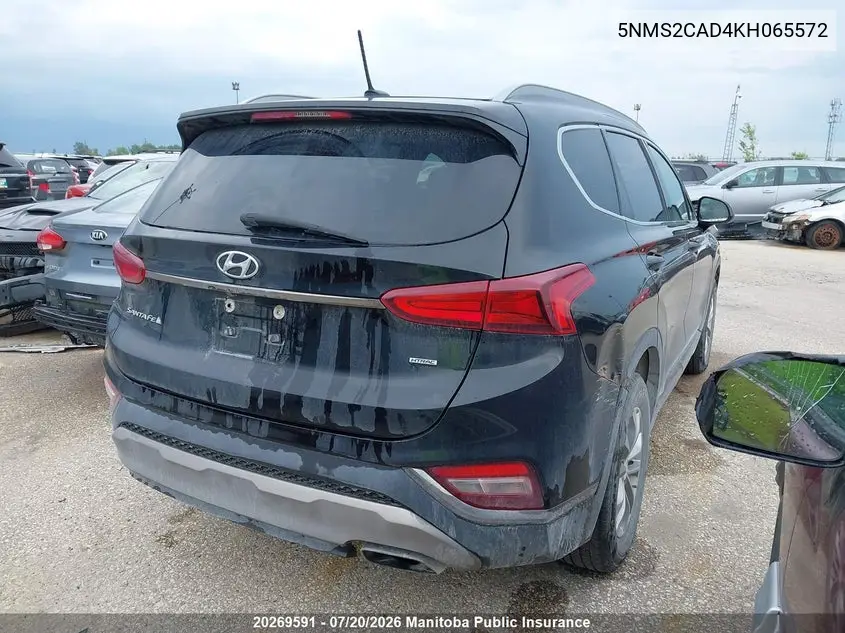 2019 Hyundai Santa Fe Essential VIN: 5NMS2CAD4KH065572 Lot: 20269591