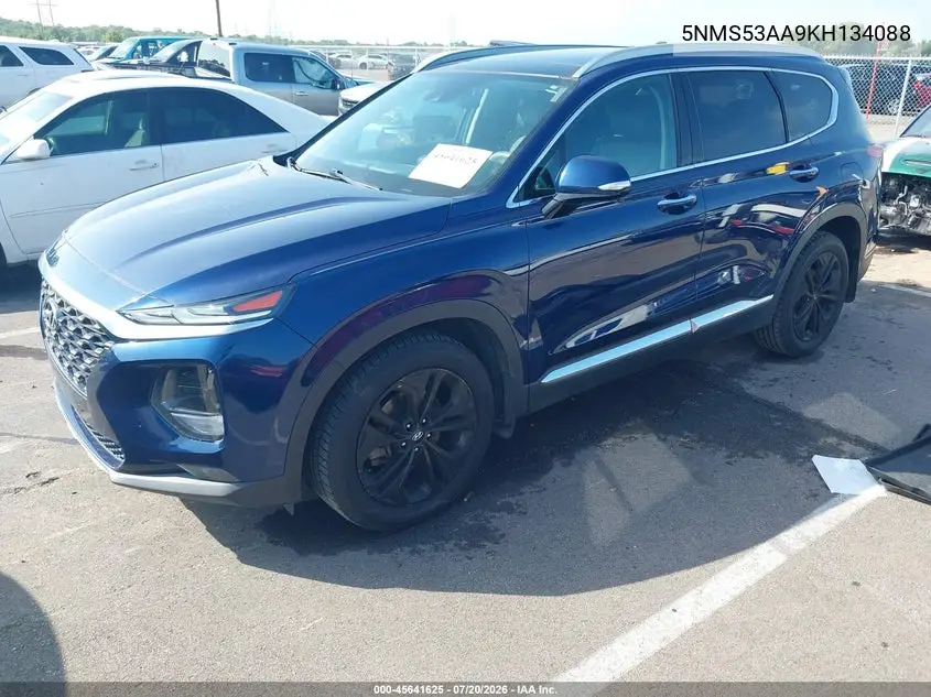 2019 Hyundai Santa Fe Limited 2.0T VIN: 5NMS53AA9KH134088 Lot: 45641625