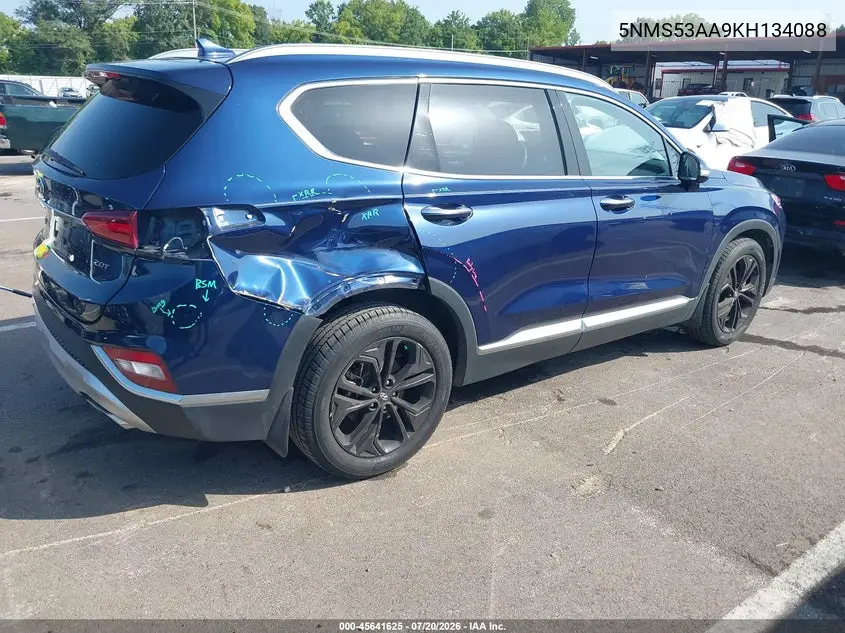 2019 Hyundai Santa Fe Limited 2.0T VIN: 5NMS53AA9KH134088 Lot: 45641625