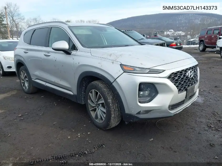 5NMS3CAD7LH143373 2020 Hyundai Santa Fe Sel