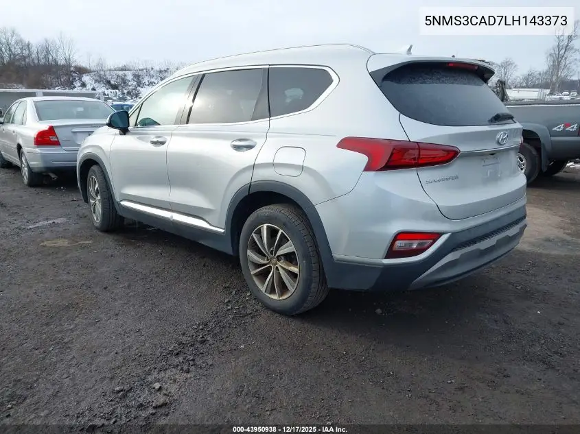 5NMS3CAD7LH143373 2020 Hyundai Santa Fe Sel