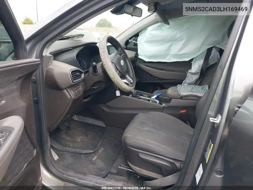 2020 Hyundai Santa Fe Se VIN: 5NMS2CAD3LH169469 Lot: 45411745