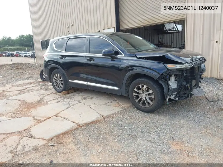 2020 Hyundai Santa Fe Se VIN: 5NMS23AD1LH240037 Lot: 45450834