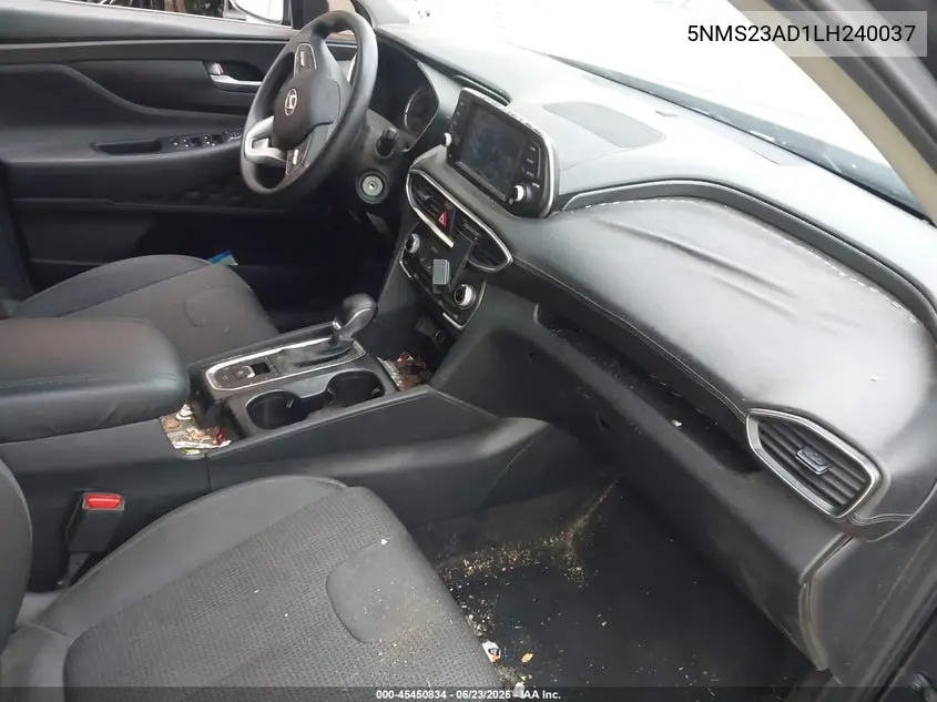 2020 Hyundai Santa Fe Se VIN: 5NMS23AD1LH240037 Lot: 45450834