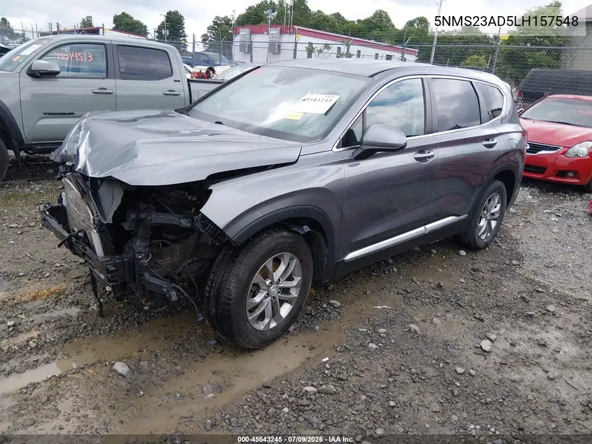 2020 Hyundai Santa Fe Se VIN: 5NMS23AD5LH157548 Lot: 45543245