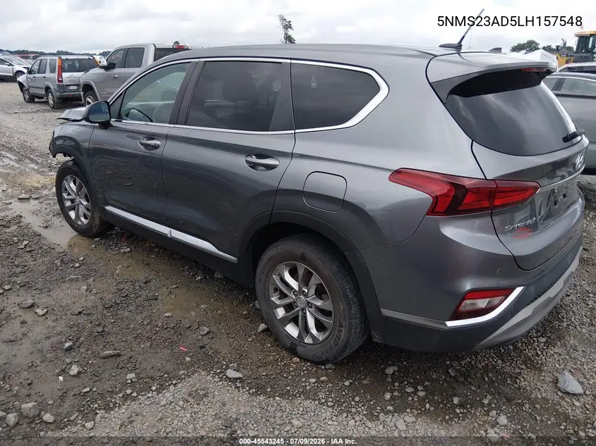 2020 Hyundai Santa Fe Se VIN: 5NMS23AD5LH157548 Lot: 45543245