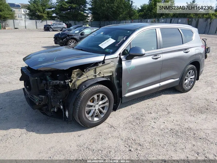 2020 Hyundai Santa Fe Se VIN: 5NMS23AD7LH168230 Lot: 45587055