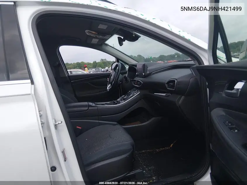 2022 Hyundai Santa Fe Xrt VIN: 5NMS6DAJ9NH421499 Lot: 45662920