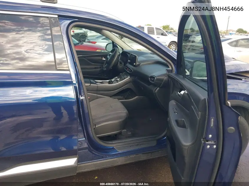 2022 Hyundai Santa Fe Sel VIN: 5NMS24AJ8NH454666 Lot: 45666178