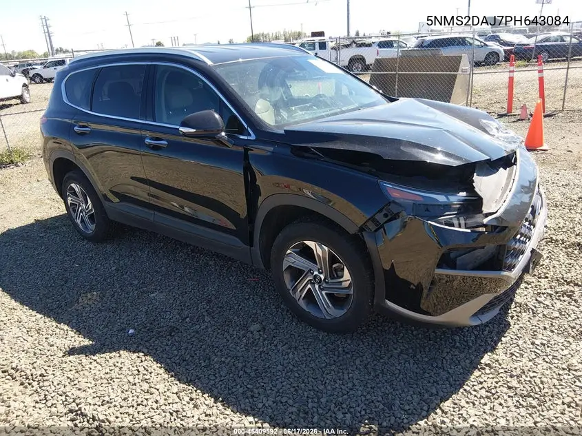 2023 Hyundai Santa Fe Sel VIN: 5NMS2DAJ7PH643084 Lot: 45409592