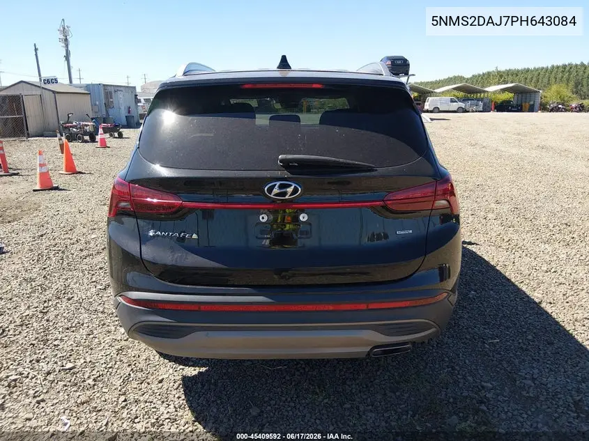 2023 Hyundai Santa Fe Sel VIN: 5NMS2DAJ7PH643084 Lot: 45409592