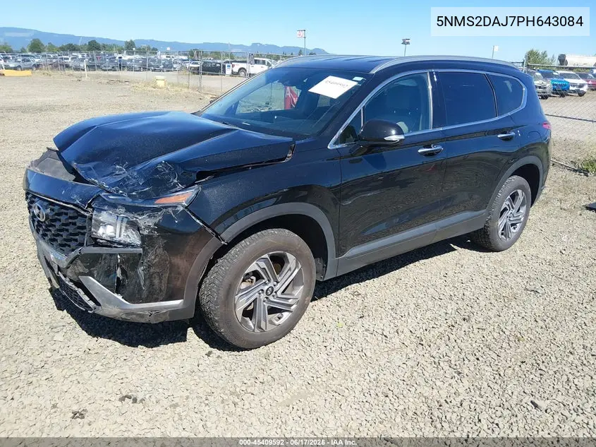 2023 Hyundai Santa Fe Sel VIN: 5NMS2DAJ7PH643084 Lot: 45409592