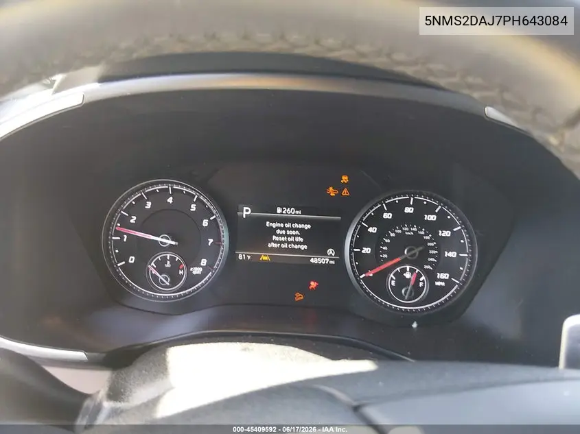 2023 Hyundai Santa Fe Sel VIN: 5NMS2DAJ7PH643084 Lot: 45409592