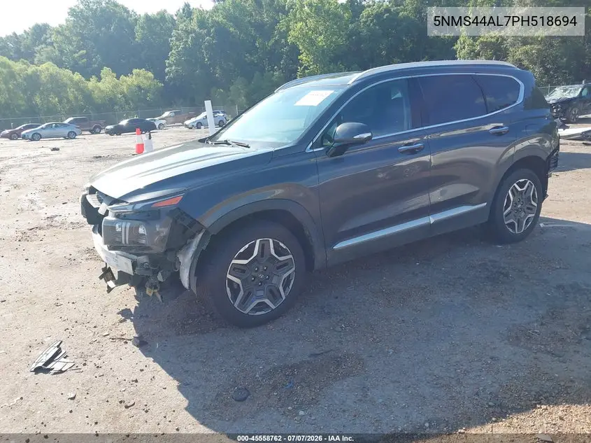 2023 Hyundai Santa Fe Limited VIN: 5NMS44AL7PH518694 Lot: 45558762