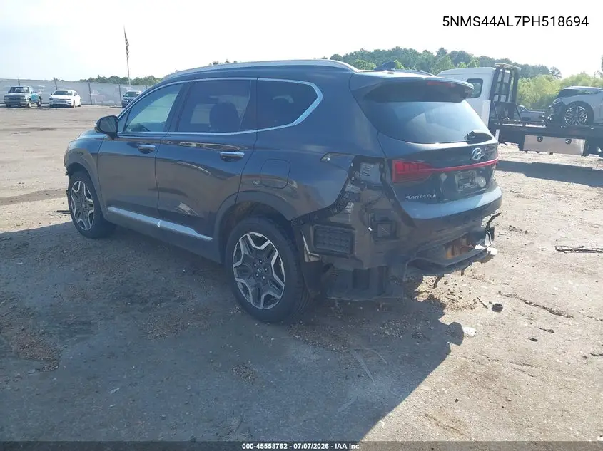2023 Hyundai Santa Fe Limited VIN: 5NMS44AL7PH518694 Lot: 45558762