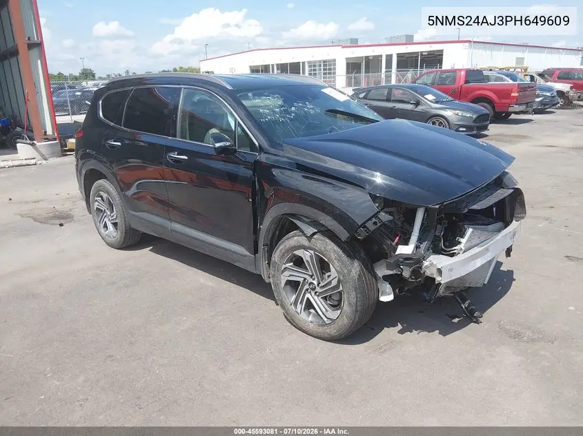 2023 Hyundai Santa Fe Sel VIN: 5NMS24AJ3PH649609 Lot: 45593081