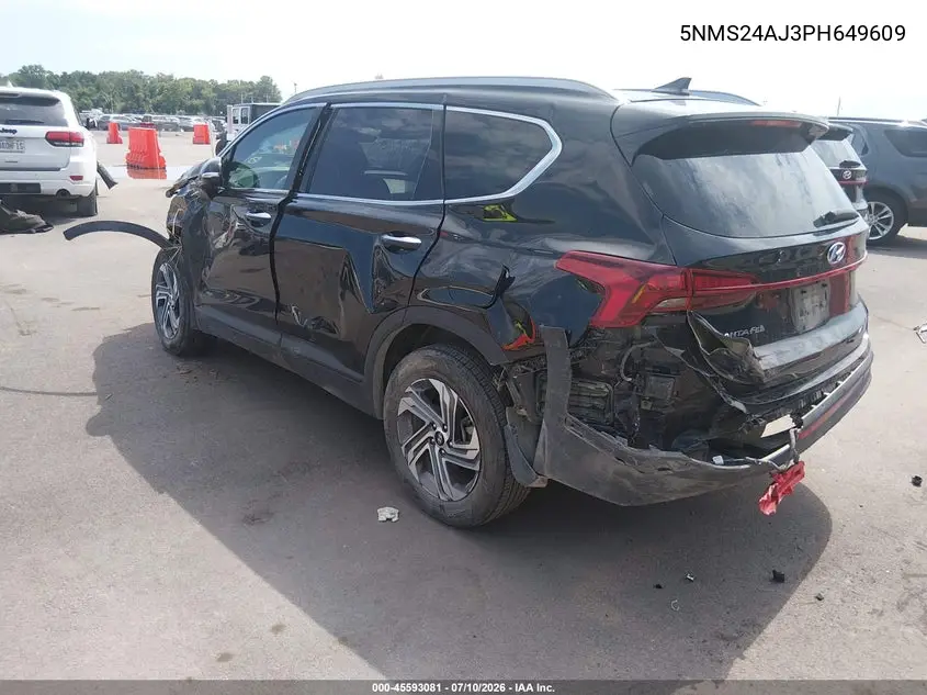2023 Hyundai Santa Fe Sel VIN: 5NMS24AJ3PH649609 Lot: 45593081