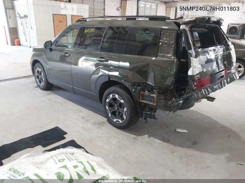 2024 Hyundai Santa Fe Sel VIN: 5NMP24GL7RH011803 Lot: 45669016