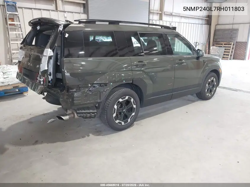 2024 Hyundai Santa Fe Sel VIN: 5NMP24GL7RH011803 Lot: 45669016