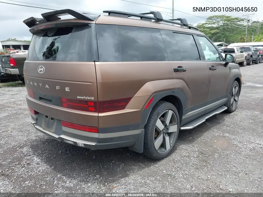 2025 Hyundai Santa Fe Hybrid Limited VIN: 5NMP3DG10SH045650 Lot: 45427771