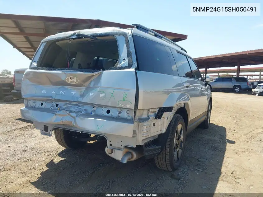 2025 Hyundai Santa Fe Hybrid Sel VIN: 5NMP24G15SH050491 Lot: 45587064
