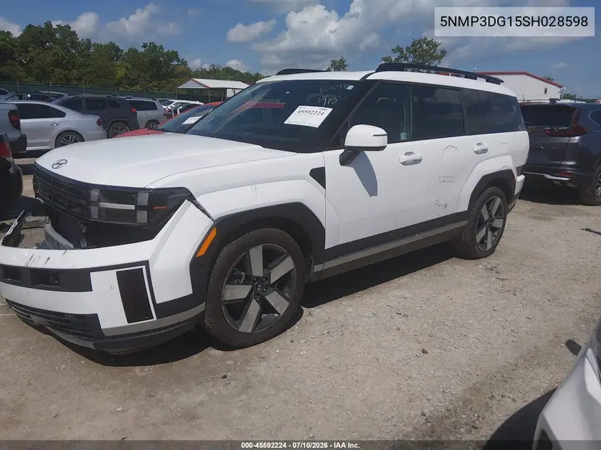 2025 Hyundai Santa Fe Hybrid Limited VIN: 5NMP3DG15SH028598 Lot: 45592224
