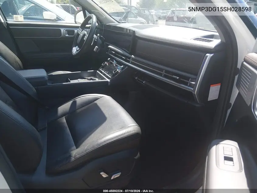 2025 Hyundai Santa Fe Hybrid Limited VIN: 5NMP3DG15SH028598 Lot: 45592224